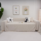 Chenille Herringbone Couch Cover Blanket, Sectional with Washable Covers, Furniture Covers for Sofas - Ornate Home