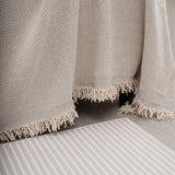 Chenille Herringbone Couch Cover Blanket, Sectional with Washable Covers, Furniture Covers for Sofas - Ornate Home