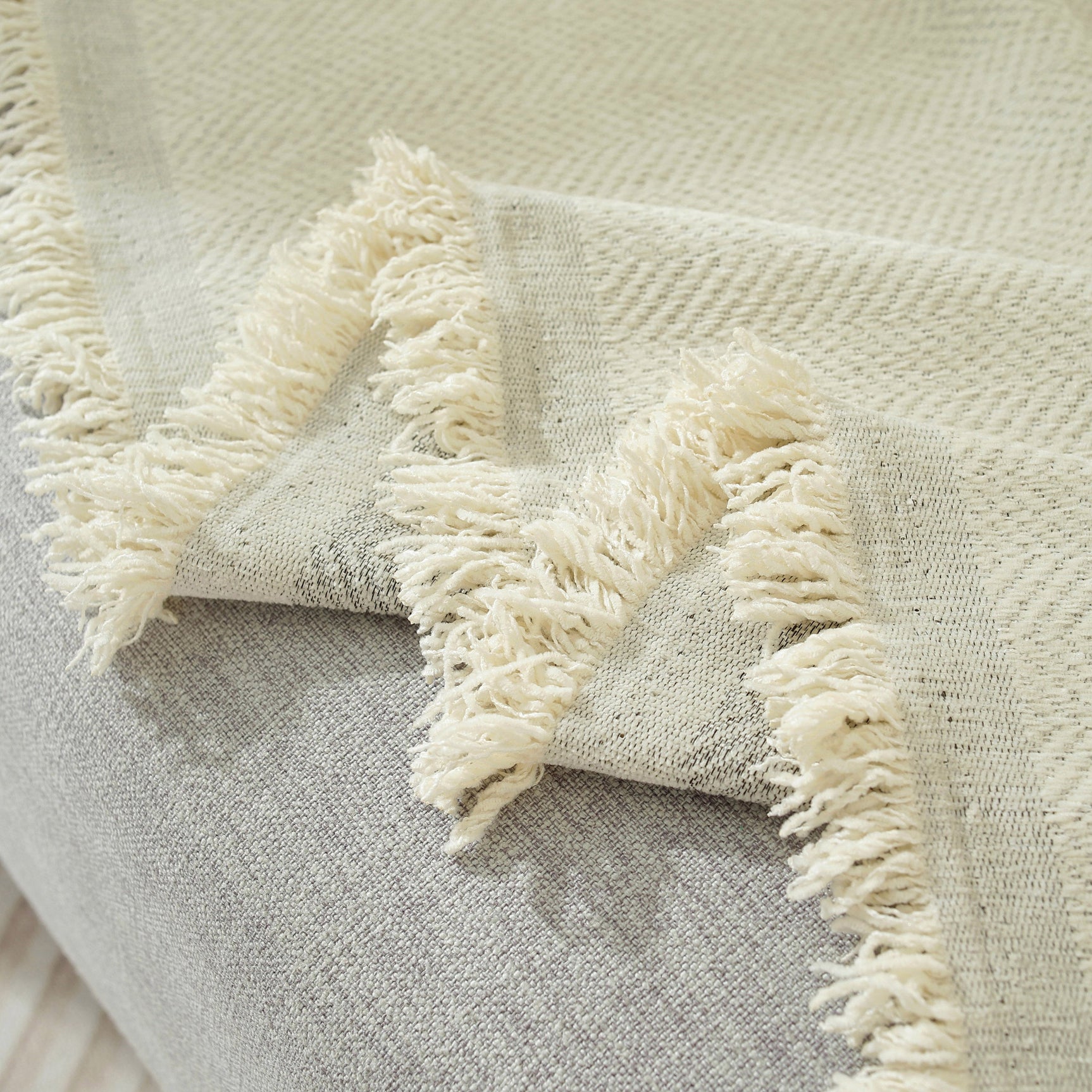 Chenille Herringbone Couch Protector Blanket, Stylish Throw Blankets for Couch and Couch Throw Cover - Ornate Home