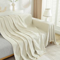 Chenille Herringbone Couch Protector Blanket, Stylish Throw Blankets for Couch and Couch Throw Cover - Ornate Home
