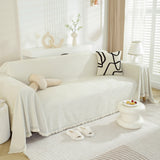 Chenille Herringbone Couch Protector Blanket, Stylish Throw Blankets for Couch and Couch Throw Cover - Ornate Home