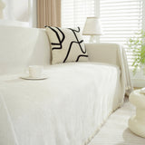 Chenille Herringbone Couch Protector Blanket, Stylish Throw Blankets for Couch and Couch Throw Cover - Ornate Home