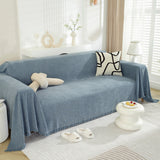 Chenille Herringbone Couch Protector Blanket, Stylish Throw Blankets for Couch and Couch Throw Cover - Ornate Home