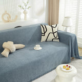 Chenille Herringbone Couch Protector Blanket, Stylish Throw Blankets for Couch and Couch Throw Cover - Ornate Home
