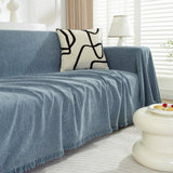 Chenille Herringbone Couch Protector Blanket, Stylish Throw Blankets for Couch and Couch Throw Cover - Ornate Home