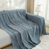 Chenille Herringbone Couch Protector Blanket, Stylish Throw Blankets for Couch and Couch Throw Cover - Ornate Home