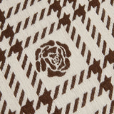 Chenille Houndstooth Sofa Throw Cover, Scratch Proof Cozy Throw Blankets for Couch - Ornate Home