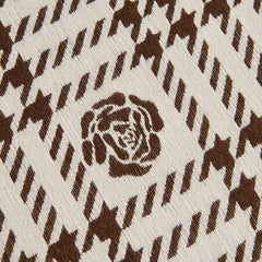Chenille Houndstooth Sofa Throw Cover, Scratch Proof Cozy Throw Blankets for Couch - Ornate Home
