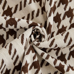 Chenille Houndstooth Sofa Throw Cover, Scratch Proof Cozy Throw Blankets for Couch - Ornate Home