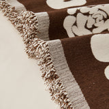 Chenille Houndstooth Sofa Throw Cover, Scratch Proof Cozy Throw Blankets for Couch - Ornate Home