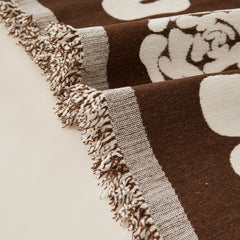 Chenille Houndstooth Sofa Throw Cover, Scratch Proof Cozy Throw Blankets for Couch - Ornate Home
