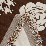 Chenille Houndstooth Sofa Throw Cover, Scratch Proof Cozy Throw Blankets for Couch - Ornate Home
