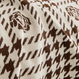 Chenille Houndstooth Sofa Throw Cover, Scratch Proof Cozy Throw Blankets for Couch - Ornate Home