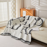 Chenille Jacquard Alphabet Sofa Blanket Cover, L Shape Sofa Cover, Reversible Couch Covers for Dogs - Ornate Home
