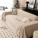 Chenille Jacquard Sofa Throw Blanket Cover Soft Polyester Weave Couch Throw Cover for Pets Dog Kids - Ornate Home