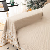 Chenille Jacquard Sofa Throw Blanket Cover Soft Polyester Weave Couch Throw Cover for Pets Dog Kids - Ornate Home