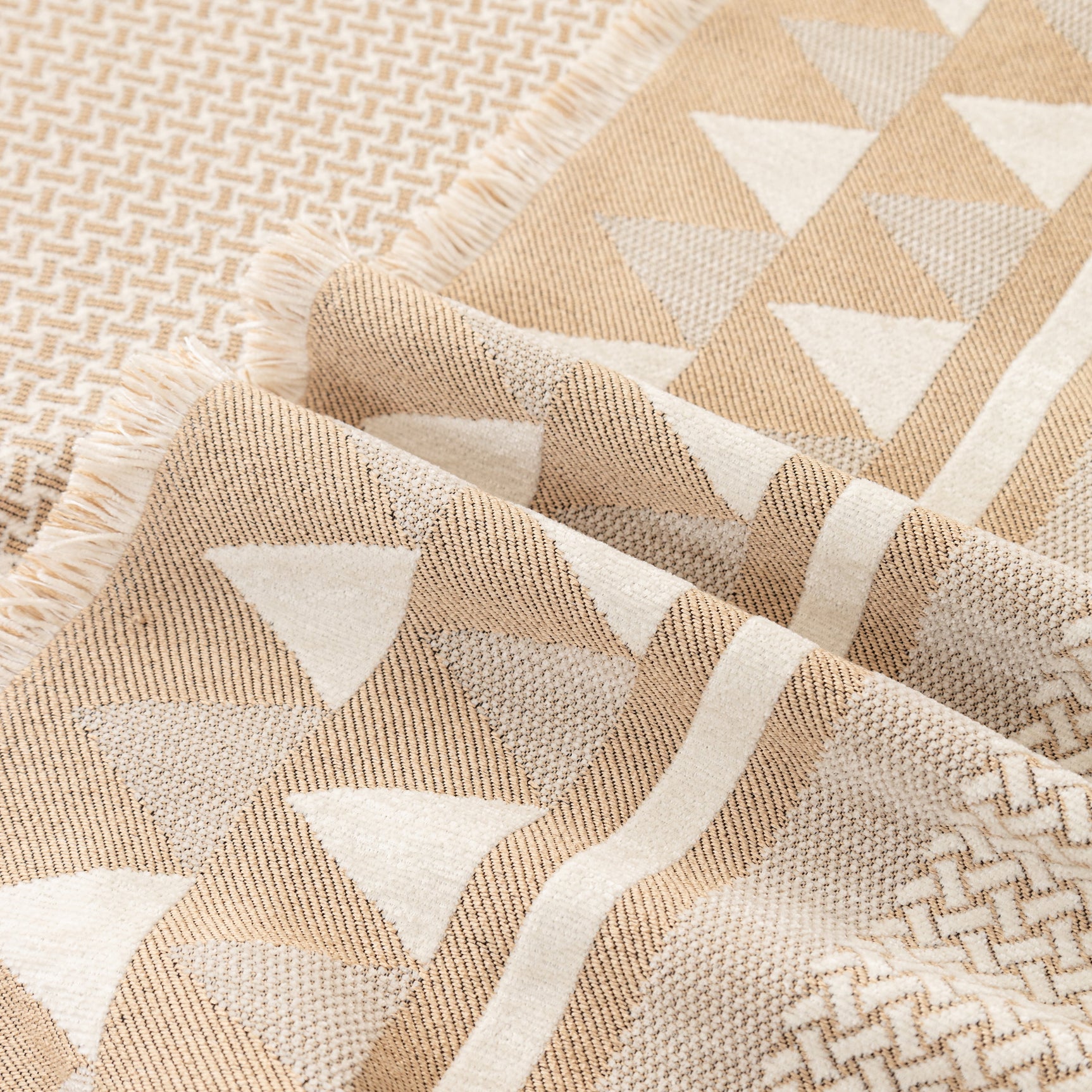 Chenille Jacquard Sofa Throw Blanket Cover Soft Polyester Weave Couch Throw Cover for Pets Dog Kids - Ornate Home
