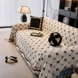 Chenille Jacquard Sofa Throw Cover Blanket, Luxury Thick Woven Couch Cover for Sofa - Ornate Home