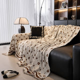 Chenille Jacquard Sofa Throw Cover Blanket, Luxury Thick Woven Couch Cover for Sofa - Ornate Home