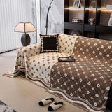 Chenille Jacquard Sofa Throw Cover Blanket, Luxury Thick Woven Couch Cover for Sofa - Ornate Home