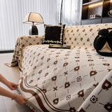 Chenille Jacquard Sofa Throw Cover Blanket, Luxury Thick Woven Couch Cover for Sofa - Ornate Home