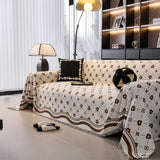 Chenille Jacquard Sofa Throw Cover Blanket, Luxury Thick Woven Couch Cover for Sofa - Ornate Home