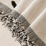 Chenille Jacquard Sofa Throw Cover with Tassel Soft Thick Couch Protector Blanket - Ornate Home
