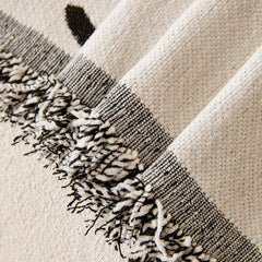 Chenille Jacquard Sofa Throw Cover with Tassel Soft Thick Couch Protector Blanket - Ornate Home