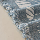 Chenille Jacquard Sofa Throw Cover with Tassels, All-Season Furniture Protector for Home and Office - Ornate Home