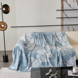 Chenille Jacquard Sofa Throw Cover with Tassels, All-Season Furniture Protector for Home and Office - Ornate Home