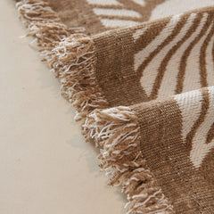 Chenille Jacquard Sofa Throw Cover with Tassels, All-Season Furniture Protector for Home and Office - Ornate Home