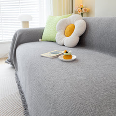 Chenille Large Throw Couch Cover Blanket with Water-Resistant for Futon, Loveseat, and L-Shaped Sofa - Ornate Home