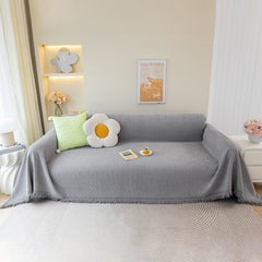 Chenille Large Throw Couch Cover Blanket with Water-Resistant for Futon, Loveseat, and L-Shaped Sofa - Ornate Home