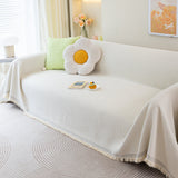 Chenille Large Throw Couch Cover Blanket with Water-Resistant for Futon, Loveseat, and L-Shaped Sofa - Ornate Home