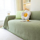 Chenille Large Throw Couch Cover Blanket with Water-Resistant for Futon, Loveseat, and L-Shaped Sofa - Ornate Home
