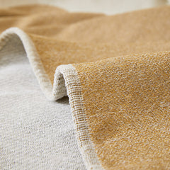 Chenille Minimalist Wavy Sofa Throw Cover, Cozy Blankets for Couch, Machine Washable Couch Protector - Ornate Home