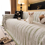 Chenille Oversized Throws for Couches, Washable and Durable Sofa Slipcover for Pets - Ornate Home