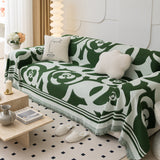 Chenille Sofa Cover Blanket, Couch Cover Blanket Throws for Couches Living Room Furniture Throw Covers - Ornate Home