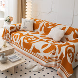 Chenille Sofa Cover Blanket, Couch Cover Blanket Throws for Couches Living Room Furniture Throw Covers - Ornate Home
