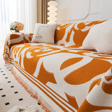 Chenille Sofa Cover Blanket, Couch Cover Blanket Throws for Couches Living Room Furniture Throw Covers - Ornate Home