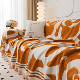 Chenille Sofa Cover Blanket, Couch Cover Blanket Throws for Couches Living Room Furniture Throw Covers - Ornate Home