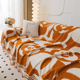 Chenille Sofa Cover Blanket, Couch Cover Blanket Throws for Couches Living Room Furniture Throw Covers - Ornate Home