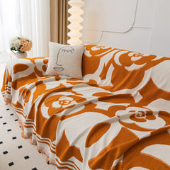 Chenille Sofa Cover Blanket, Couch Cover Blanket Throws for Couches Living Room Furniture Throw Covers - Ornate Home