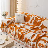 Chenille Sofa Cover Blanket, Couch Cover Blanket Throws for Couches Living Room Furniture Throw Covers - Ornate Home