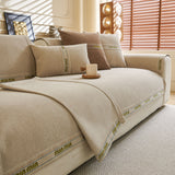 Chenille Sofa Cover Pet Mat, Non-Slip Couch Protector for Sectional & L-Shaped Sofas - Ornate Home