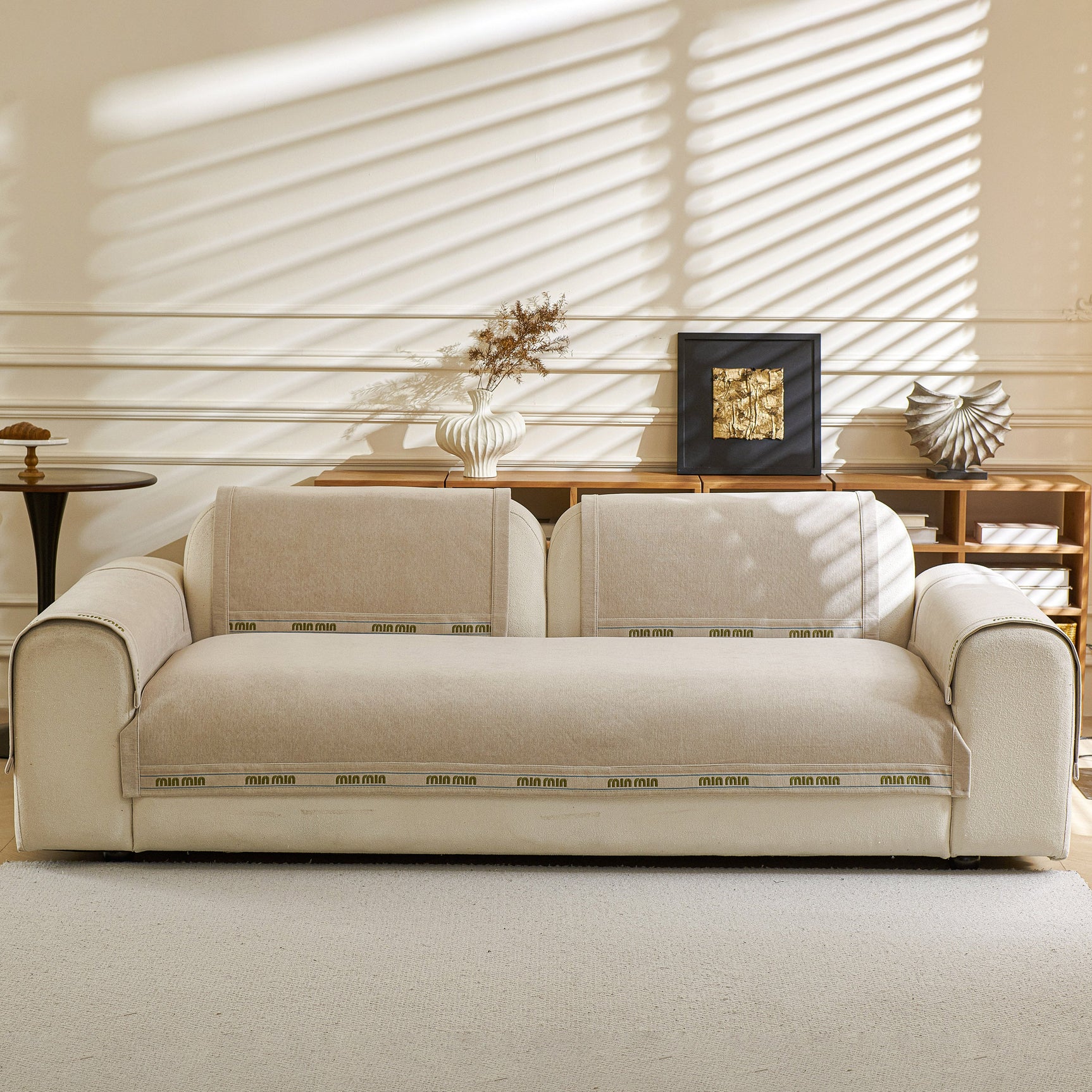 Chenille Sofa Cover Pet Mat, Non-Slip Couch Protector for Sectional & L-Shaped Sofas - Ornate Home