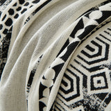 Chenille Sofa Cover Throw Blanket, Boho Geometric Scratch Proof Couch Protector - Ornate Home