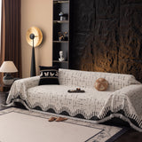 Chenille Sofa Cover Throw Blanket Woven Textured Decorative Furniture Slipcover - Ornate Home