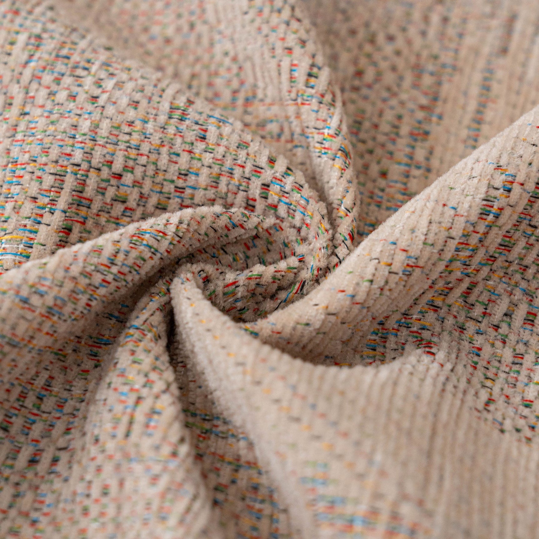 Chenille Sofa Cover Throw Blanket, Woven Textured Minimalist Wabi-Sabi Couch Cover - Ornate Home