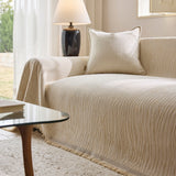 Chenille Sofa Cover Throw Couch Cover Blanket, Soft Slipcover Alternative for Pets - Ornate Home